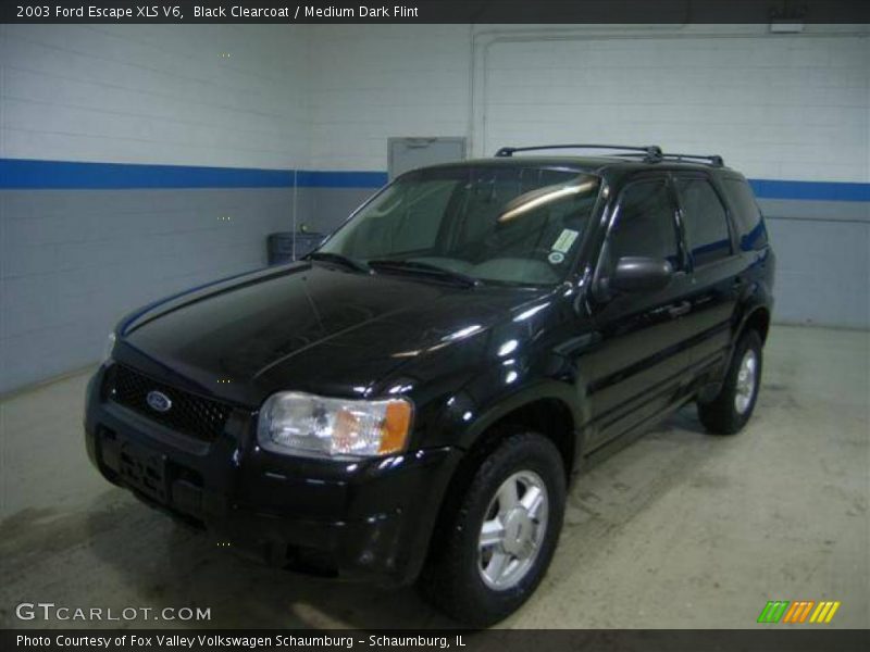 Black Clearcoat / Medium Dark Flint 2003 Ford Escape XLS V6