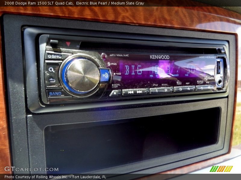 Electric Blue Pearl / Medium Slate Gray 2008 Dodge Ram 1500 SLT Quad Cab