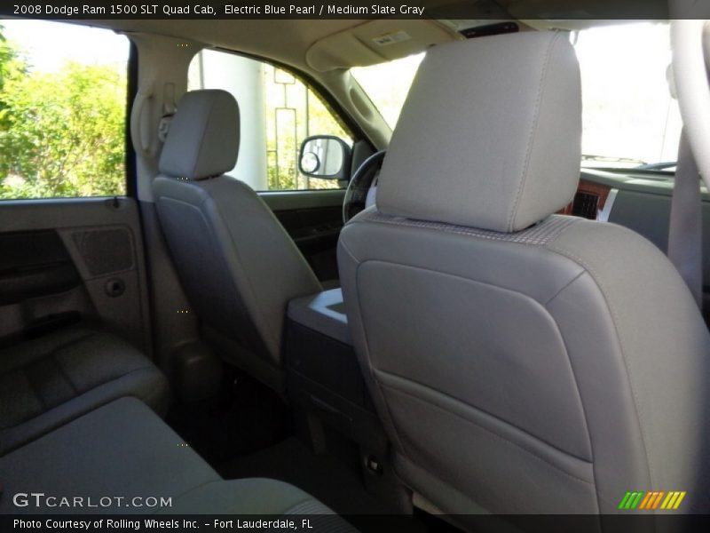 Electric Blue Pearl / Medium Slate Gray 2008 Dodge Ram 1500 SLT Quad Cab