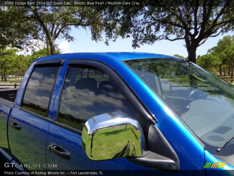 Electric Blue Pearl / Medium Slate Gray 2008 Dodge Ram 1500 SLT Quad Cab