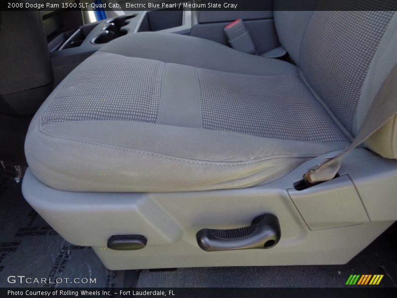 Electric Blue Pearl / Medium Slate Gray 2008 Dodge Ram 1500 SLT Quad Cab