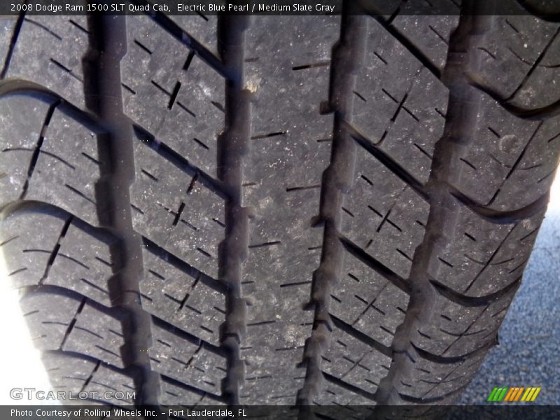 Electric Blue Pearl / Medium Slate Gray 2008 Dodge Ram 1500 SLT Quad Cab