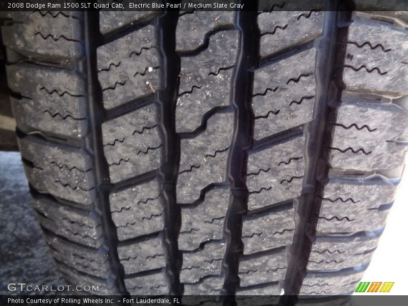 Electric Blue Pearl / Medium Slate Gray 2008 Dodge Ram 1500 SLT Quad Cab