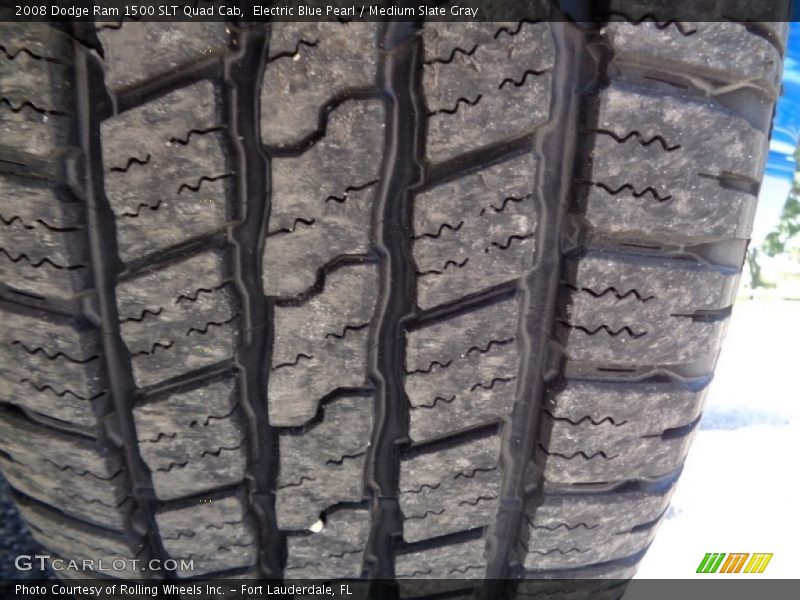 Electric Blue Pearl / Medium Slate Gray 2008 Dodge Ram 1500 SLT Quad Cab