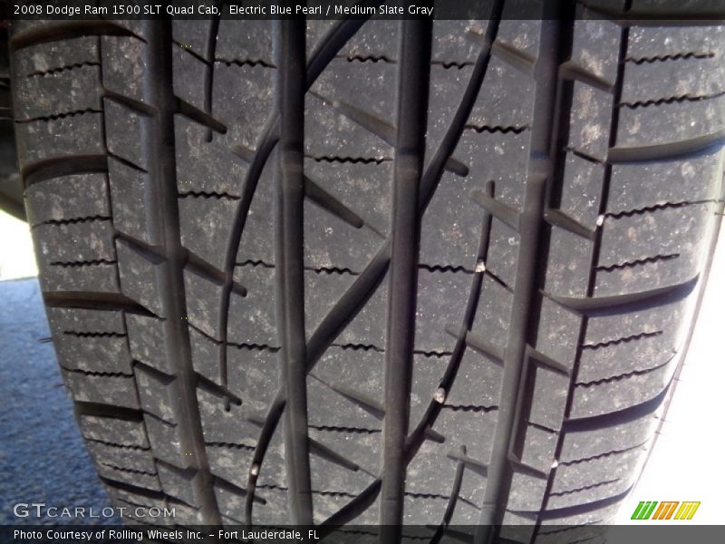 Electric Blue Pearl / Medium Slate Gray 2008 Dodge Ram 1500 SLT Quad Cab