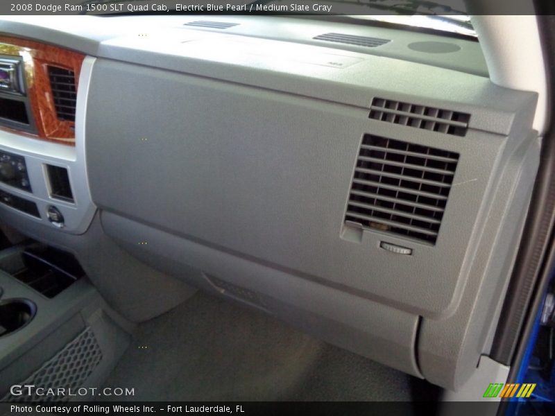 Electric Blue Pearl / Medium Slate Gray 2008 Dodge Ram 1500 SLT Quad Cab