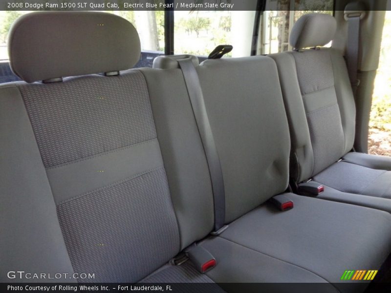 Electric Blue Pearl / Medium Slate Gray 2008 Dodge Ram 1500 SLT Quad Cab