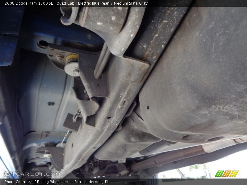 Electric Blue Pearl / Medium Slate Gray 2008 Dodge Ram 1500 SLT Quad Cab