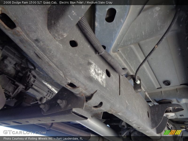 Electric Blue Pearl / Medium Slate Gray 2008 Dodge Ram 1500 SLT Quad Cab