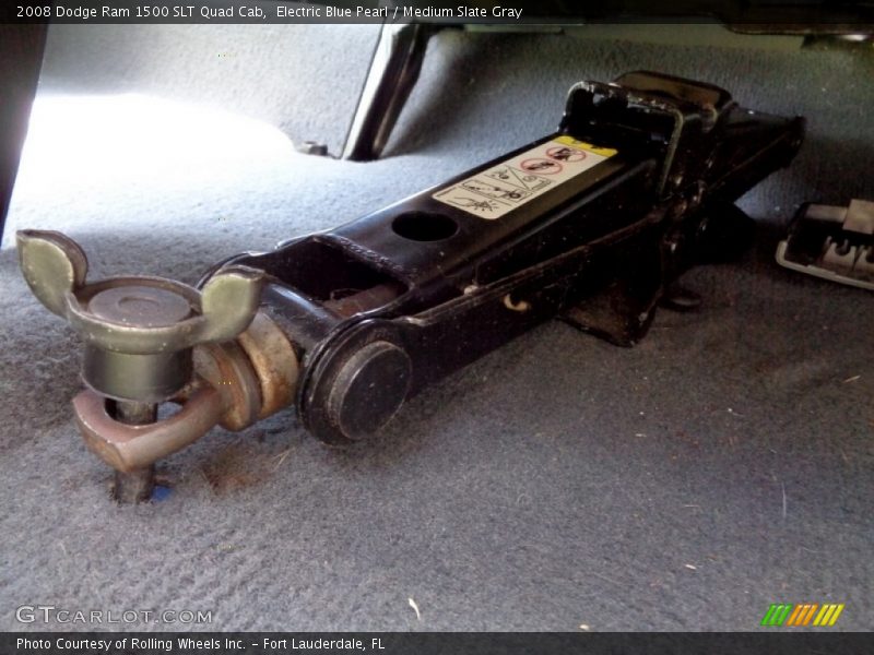 Electric Blue Pearl / Medium Slate Gray 2008 Dodge Ram 1500 SLT Quad Cab