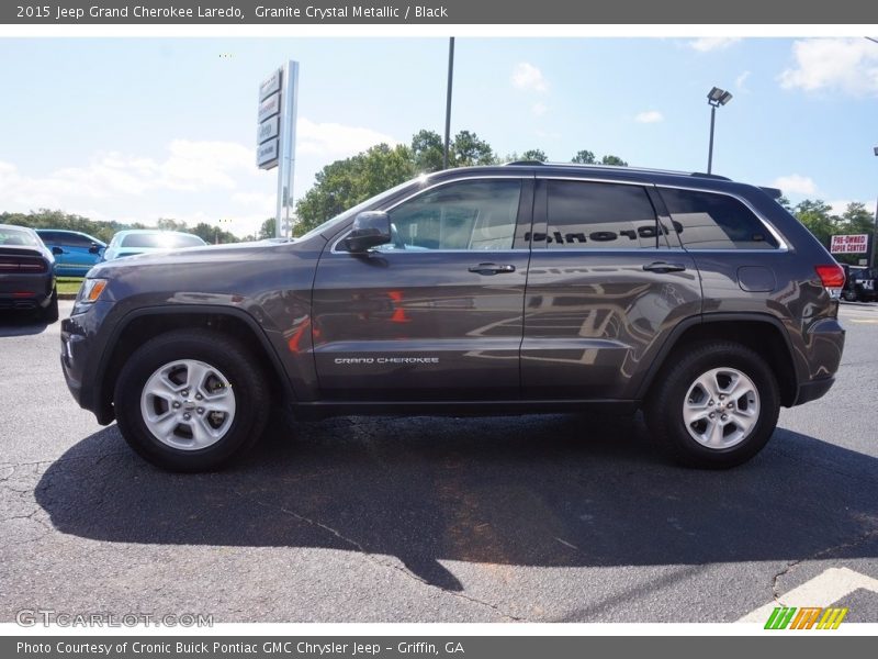 Granite Crystal Metallic / Black 2015 Jeep Grand Cherokee Laredo