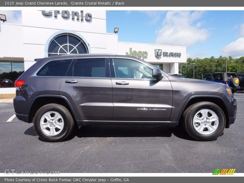 Granite Crystal Metallic / Black 2015 Jeep Grand Cherokee Laredo