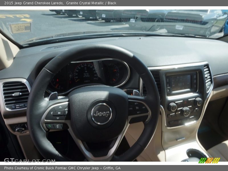 Granite Crystal Metallic / Black 2015 Jeep Grand Cherokee Laredo