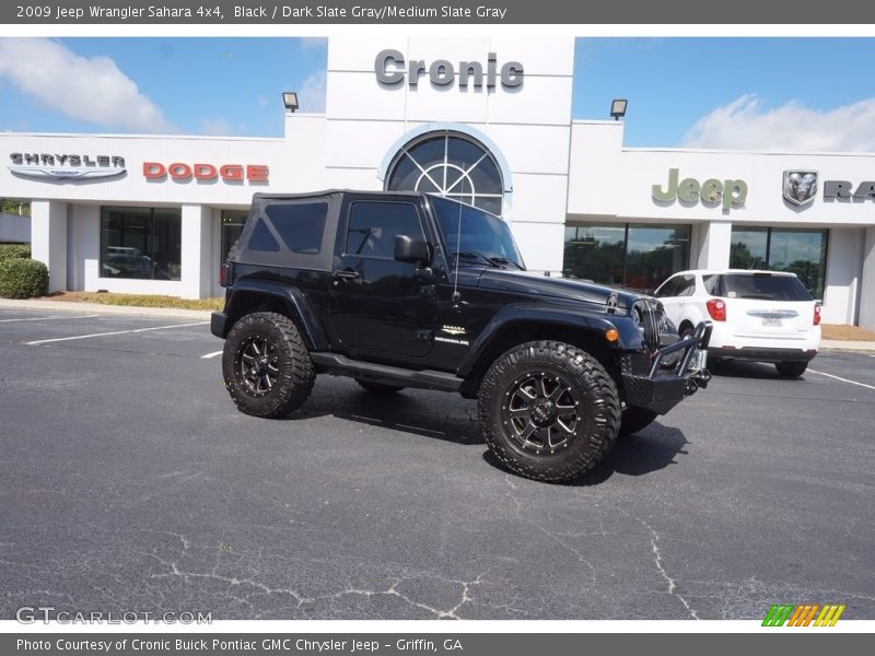 Black / Dark Slate Gray/Medium Slate Gray 2009 Jeep Wrangler Sahara 4x4