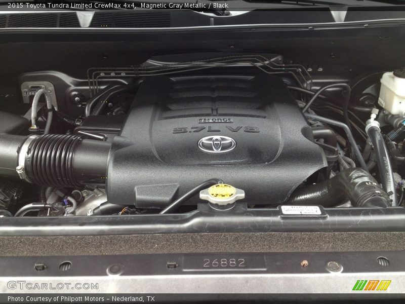 Magnetic Gray Metallic / Black 2015 Toyota Tundra Limited CrewMax 4x4