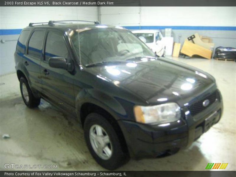 Black Clearcoat / Medium Dark Flint 2003 Ford Escape XLS V6