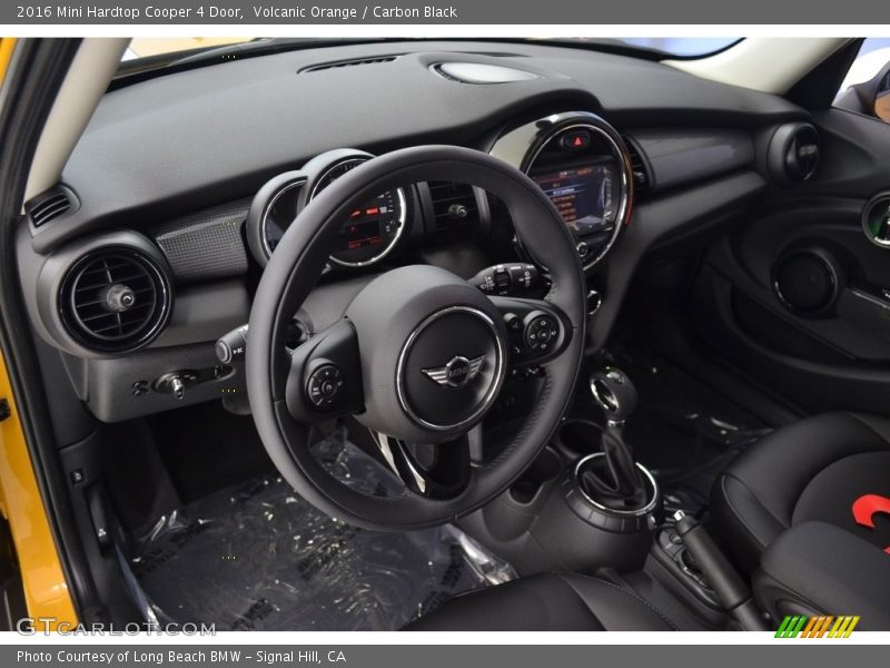 Volcanic Orange / Carbon Black 2016 Mini Hardtop Cooper 4 Door