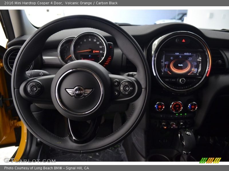Volcanic Orange / Carbon Black 2016 Mini Hardtop Cooper 4 Door