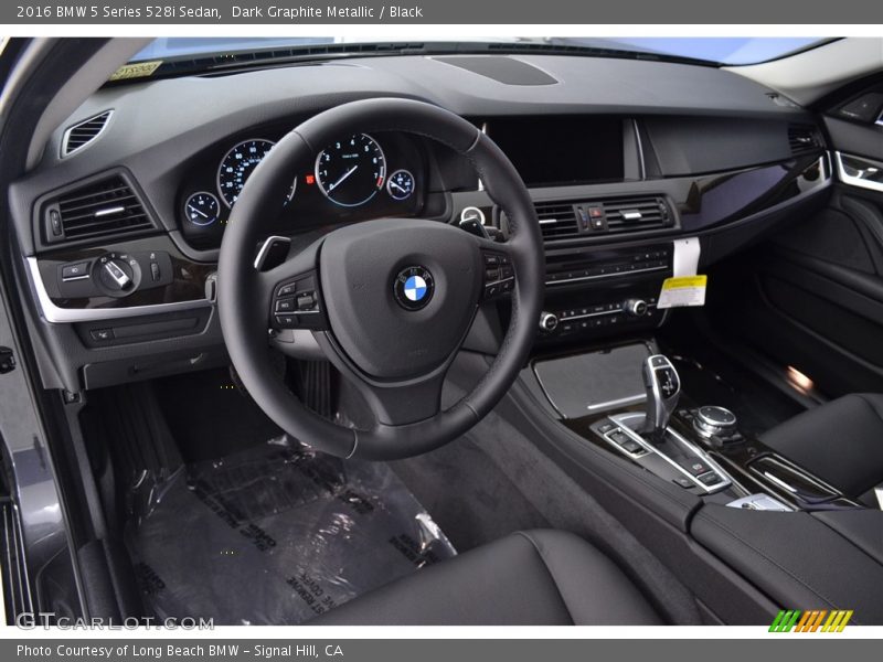 Dark Graphite Metallic / Black 2016 BMW 5 Series 528i Sedan