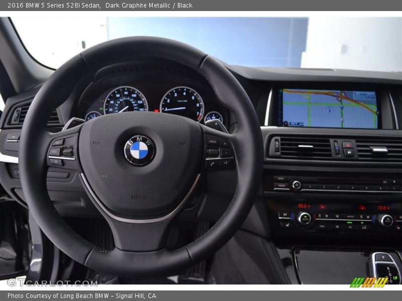 Dark Graphite Metallic / Black 2016 BMW 5 Series 528i Sedan