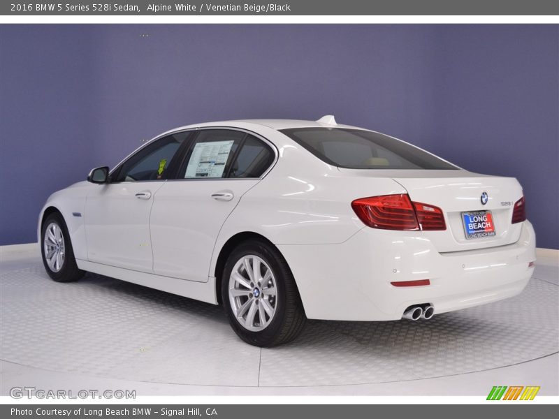 Alpine White / Venetian Beige/Black 2016 BMW 5 Series 528i Sedan