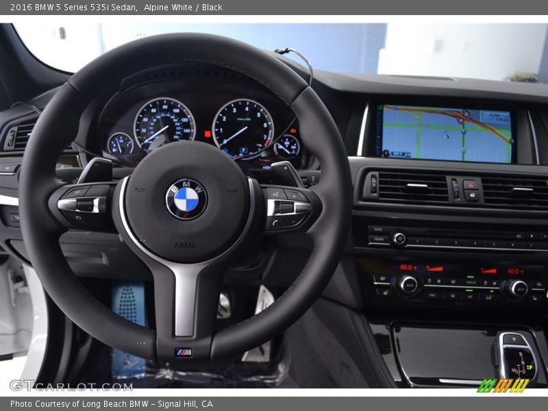 Alpine White / Black 2016 BMW 5 Series 535i Sedan