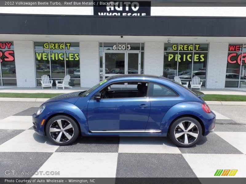 Reef Blue Metallic / Black/Blue 2012 Volkswagen Beetle Turbo