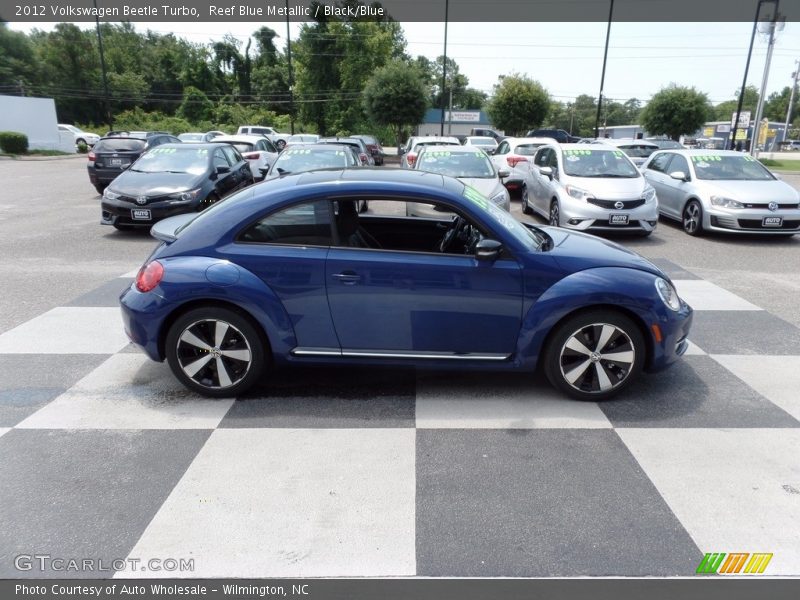 Reef Blue Metallic / Black/Blue 2012 Volkswagen Beetle Turbo