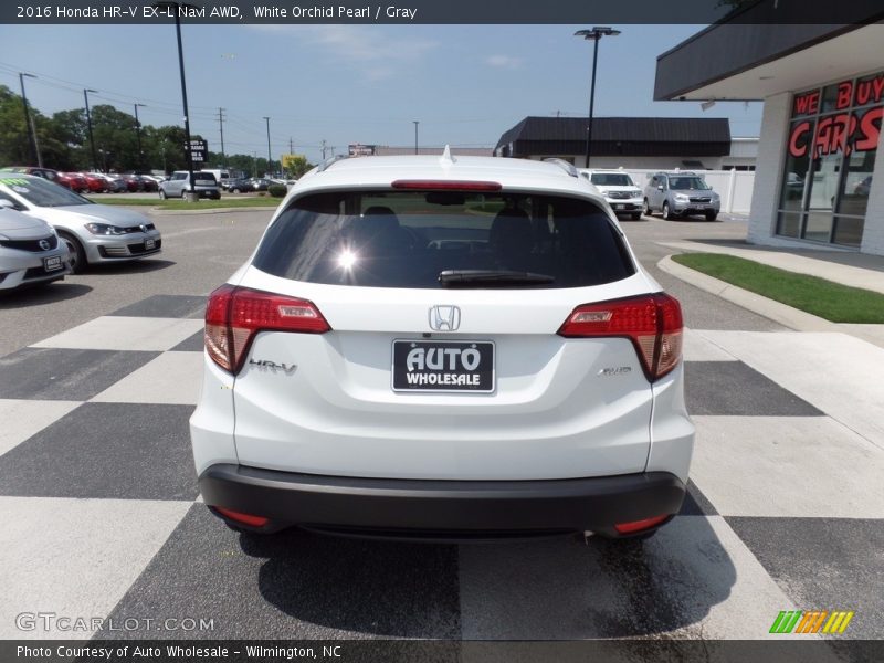 White Orchid Pearl / Gray 2016 Honda HR-V EX-L Navi AWD