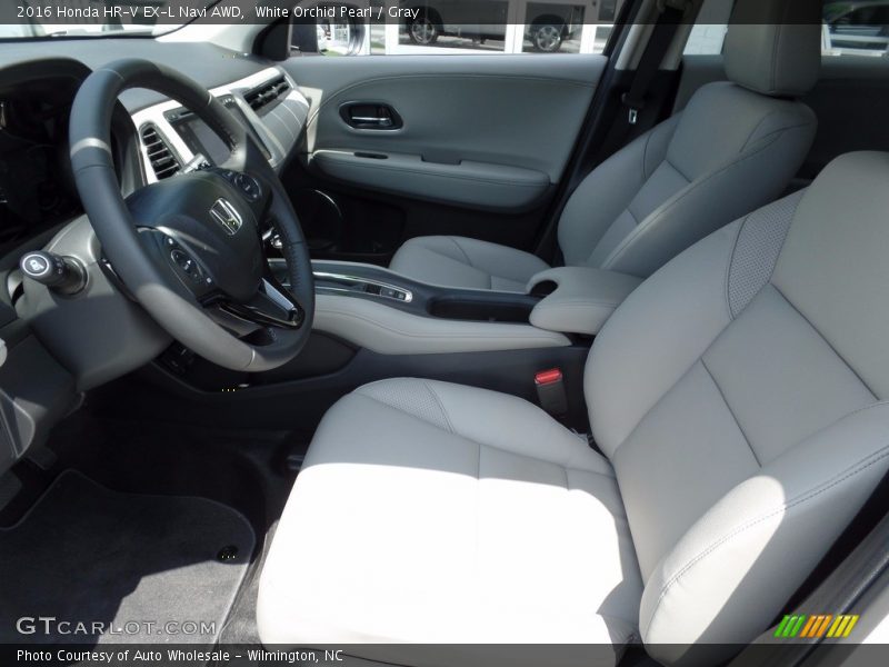 White Orchid Pearl / Gray 2016 Honda HR-V EX-L Navi AWD
