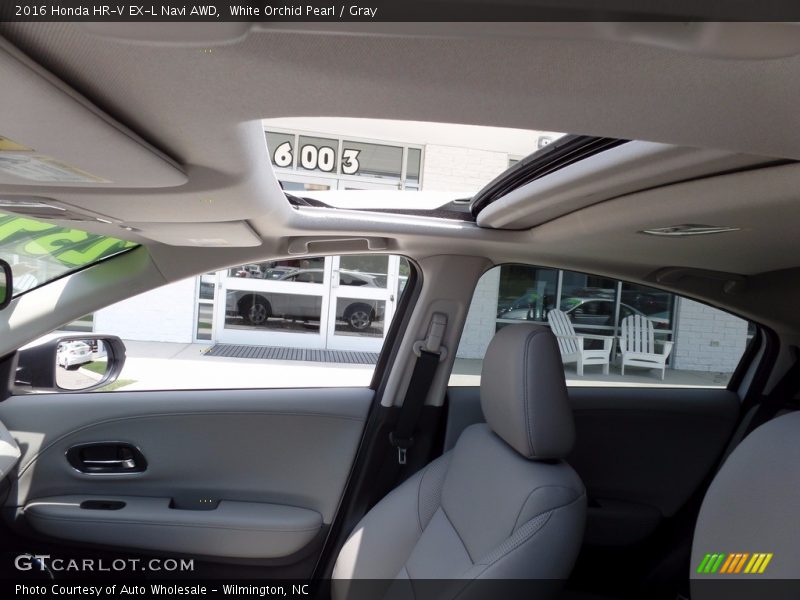 White Orchid Pearl / Gray 2016 Honda HR-V EX-L Navi AWD