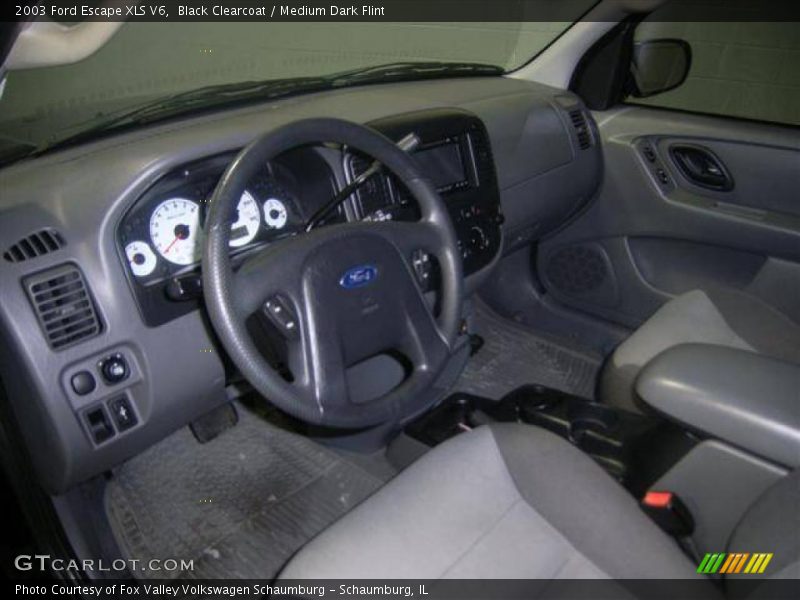 Black Clearcoat / Medium Dark Flint 2003 Ford Escape XLS V6