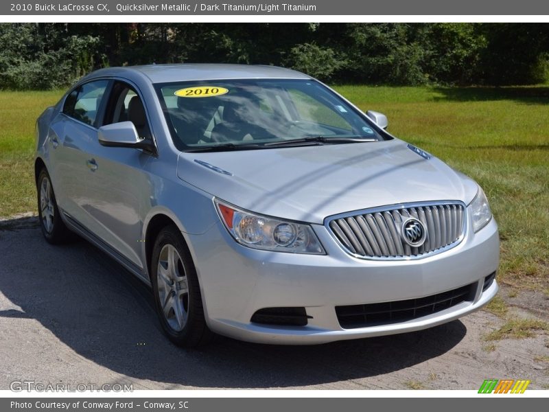 Quicksilver Metallic / Dark Titanium/Light Titanium 2010 Buick LaCrosse CX