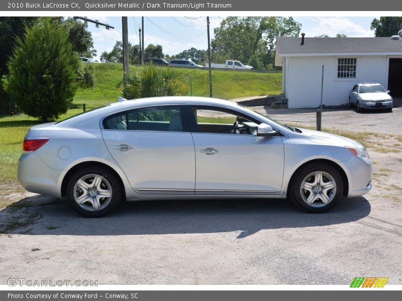 Quicksilver Metallic / Dark Titanium/Light Titanium 2010 Buick LaCrosse CX