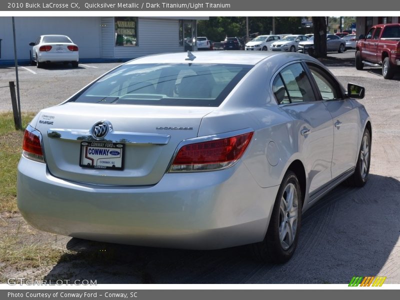 Quicksilver Metallic / Dark Titanium/Light Titanium 2010 Buick LaCrosse CX