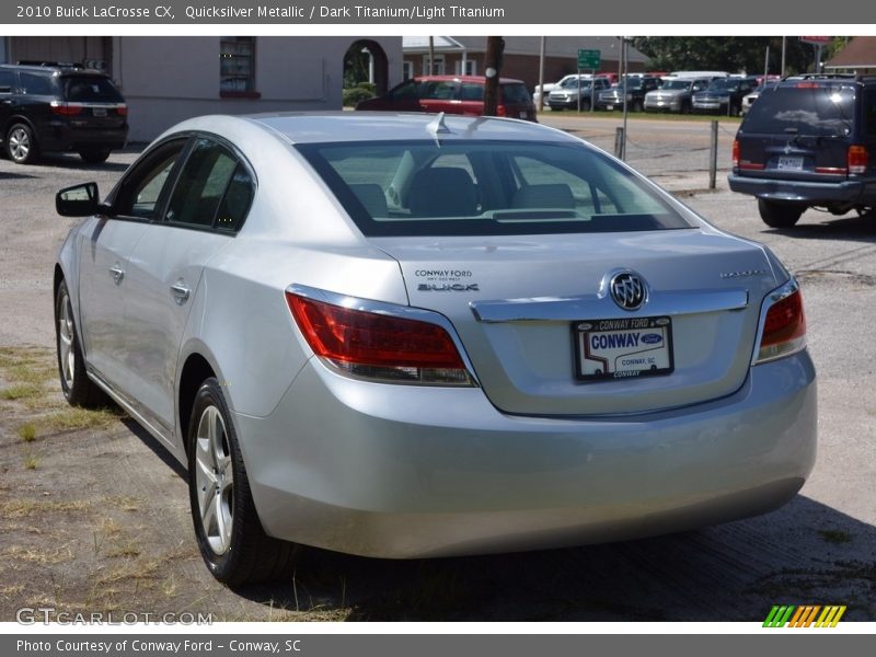 Quicksilver Metallic / Dark Titanium/Light Titanium 2010 Buick LaCrosse CX