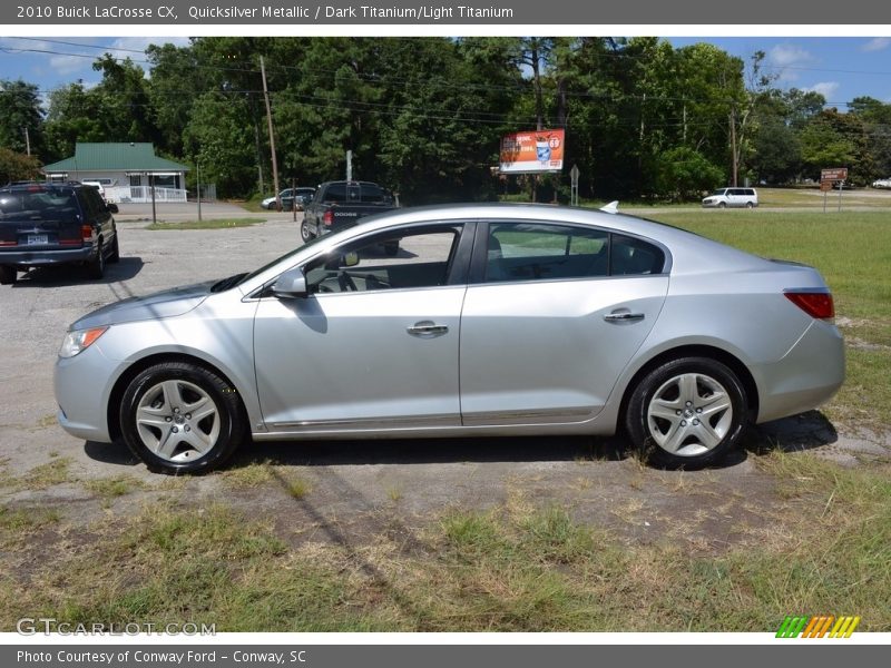 Quicksilver Metallic / Dark Titanium/Light Titanium 2010 Buick LaCrosse CX