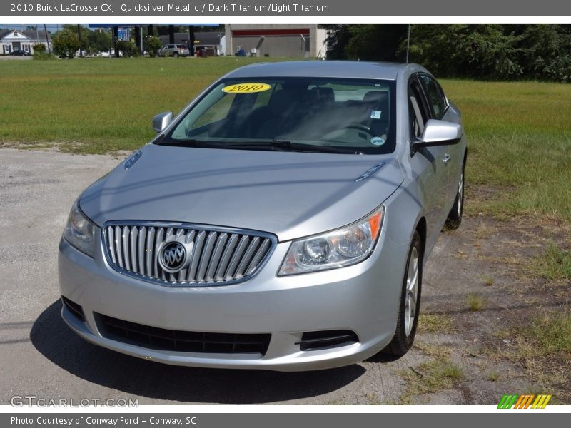 Quicksilver Metallic / Dark Titanium/Light Titanium 2010 Buick LaCrosse CX