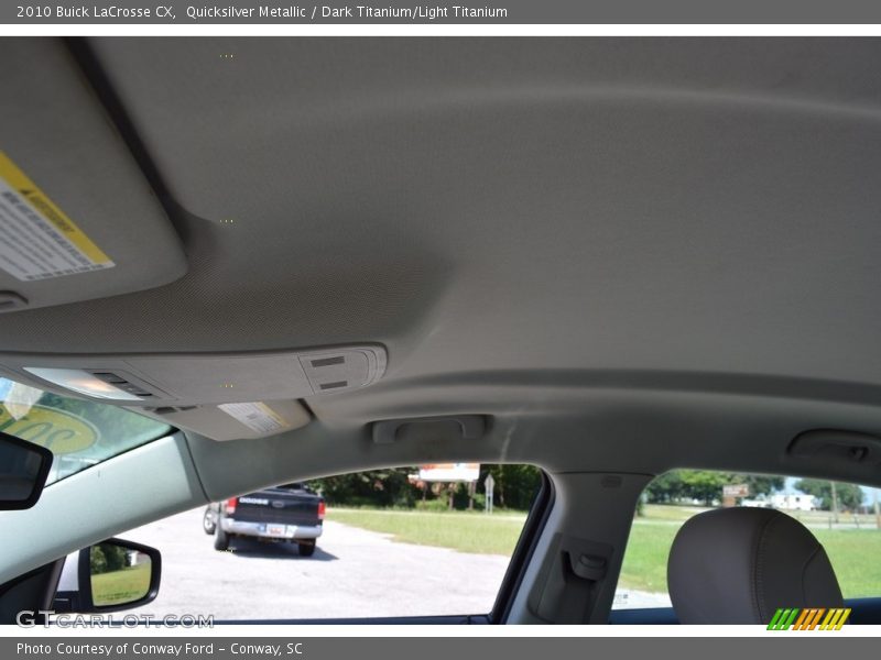 Quicksilver Metallic / Dark Titanium/Light Titanium 2010 Buick LaCrosse CX