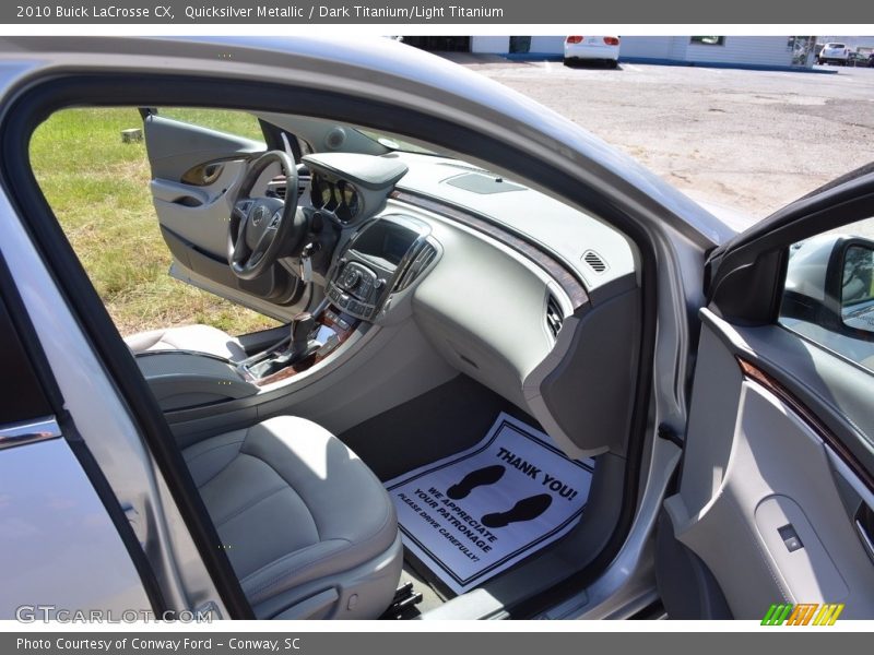 Quicksilver Metallic / Dark Titanium/Light Titanium 2010 Buick LaCrosse CX