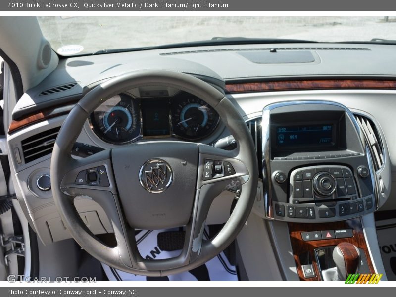 Quicksilver Metallic / Dark Titanium/Light Titanium 2010 Buick LaCrosse CX