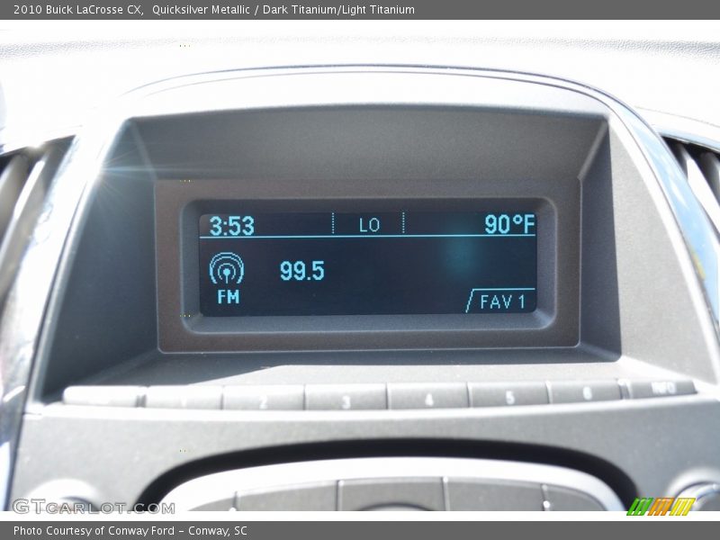 Quicksilver Metallic / Dark Titanium/Light Titanium 2010 Buick LaCrosse CX