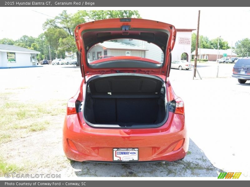 Geranium Red / Beige 2015 Hyundai Elantra GT