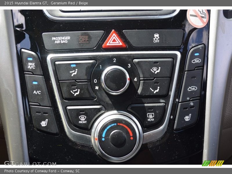 Geranium Red / Beige 2015 Hyundai Elantra GT