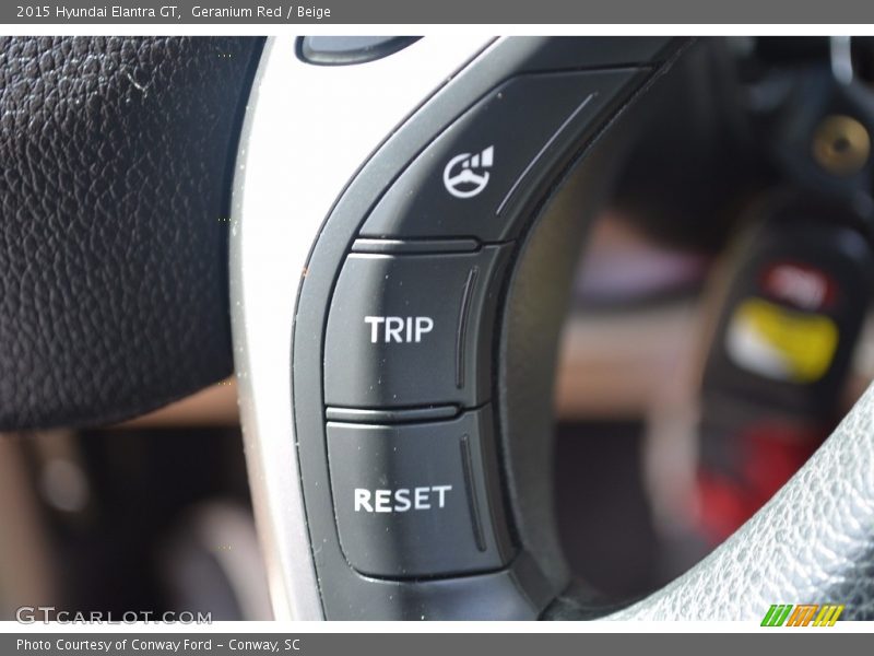 Geranium Red / Beige 2015 Hyundai Elantra GT