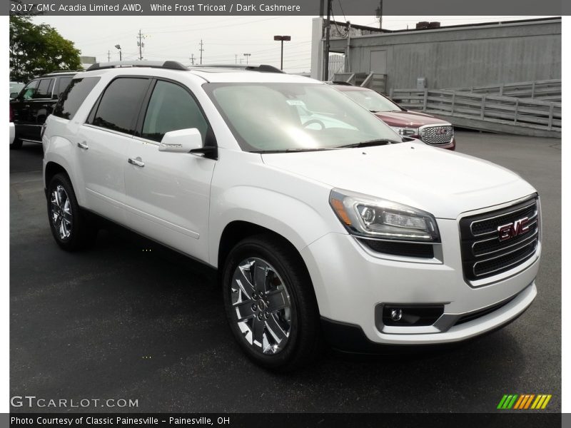 White Frost Tricoat / Dark Cashmere 2017 GMC Acadia Limited AWD