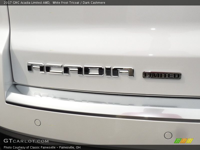 White Frost Tricoat / Dark Cashmere 2017 GMC Acadia Limited AWD