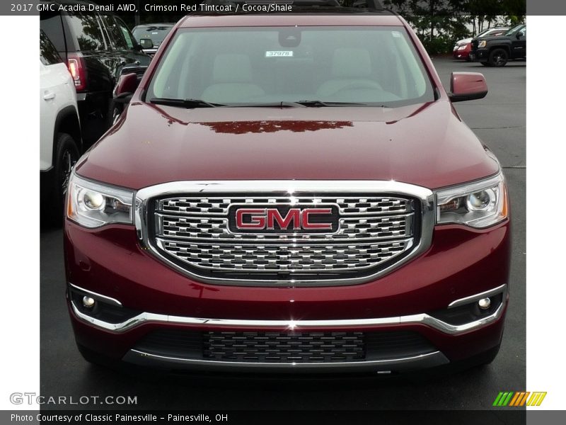 Crimson Red Tintcoat / Cocoa/Shale 2017 GMC Acadia Denali AWD