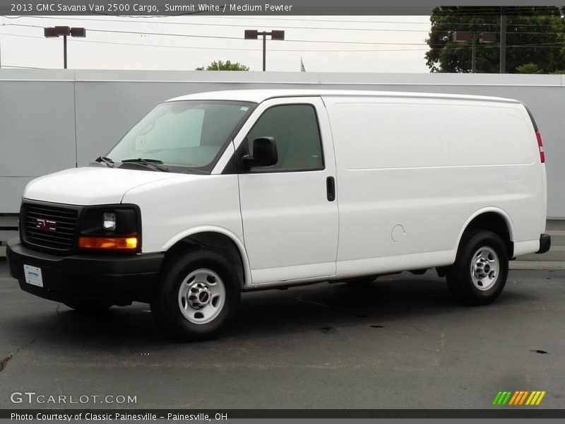 Summit White / Medium Pewter 2013 GMC Savana Van 2500 Cargo