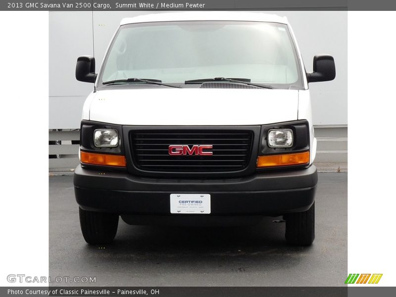 Summit White / Medium Pewter 2013 GMC Savana Van 2500 Cargo